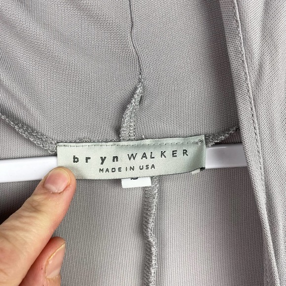 Bryan Walker USA Light Gray Cowl Neck Dress Size Small - Picture 3 of 4